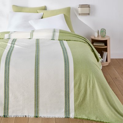 Colcha de cama a rayas, algodón tejido teñido, Sereco LA REDOUTE INTERIEURS