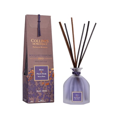 Diffuseur de parfum Coloré  MUSC & FRUIT NOIR COLLINES DE PROVENCE