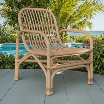 Fauteuil en rotin de jardin Luisa WANDA COLLECTION