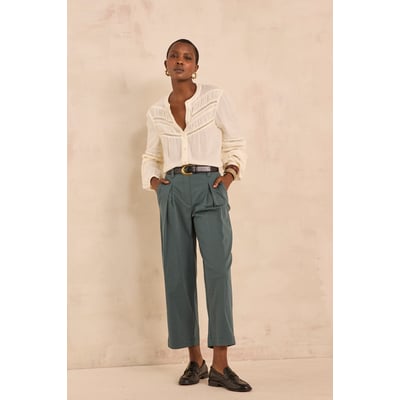 Pantalon coton mélangé LANA Maison 123