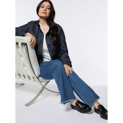 Veste en tissu teint en FIL avec franges dans le bas et sur les épaules FIORELLA RUBINO