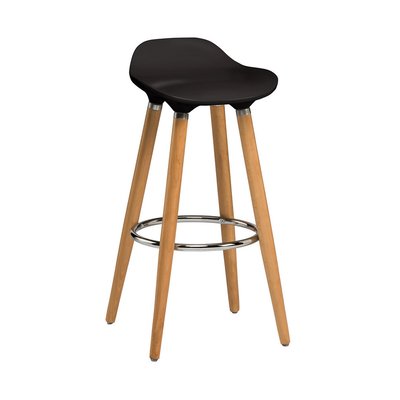 Wood Bar Stool - Black SO'HOME