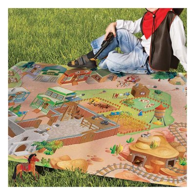 Tapis enfant tissé NAPPE ALAMO UN AMOUR DE TAPIS
