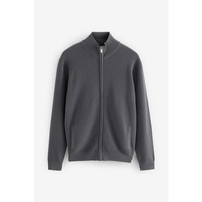 Pull zippé regular texturé NEXT