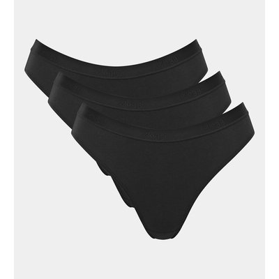 Lot 3 slips brésiliens taille haute Go Casual SLOGGI
