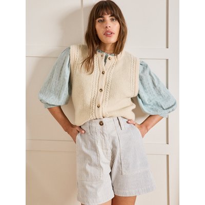 Gilet sans manches avec laine et mohair CYRILLUS