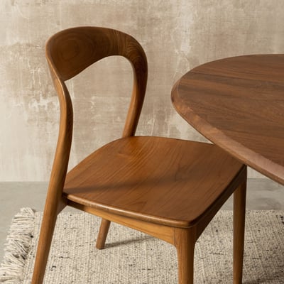 Chaises de salle à manger en bois de teck (lot de 2) - JUNE HELLIN, DEPUIS 1862