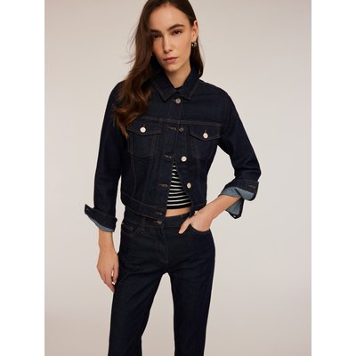 Veste en denim mélangé de coton et viscose, délavage rinse MOTIVI