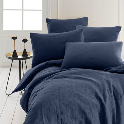 Parure housse de couette gaze de coton + 2 taies 50x70 cm LOFT SENSEI MAISON