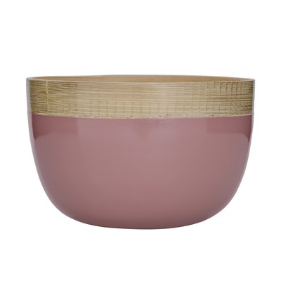 Bol Cécile rose en bambou BLOOMINGVILLE