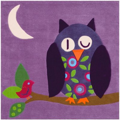 Tapis enfant carré, motif hibou ARTE ESPINA