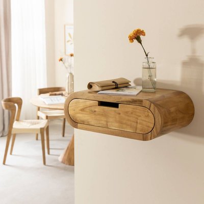 Etagère murale arrondie en bois d'acacia  ORANE MADE IN MEUBLES 