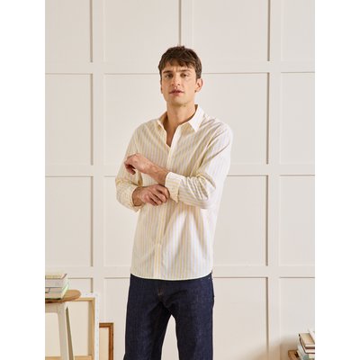 Chemise rayée coton et lin Regular Fit CYRILLUS
