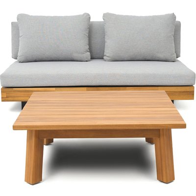 Salon de jardin 2 places en bois FSC - CAPRI HOMIFAB