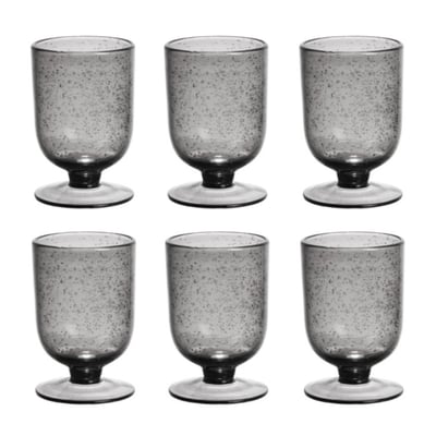 Verre à pied Gordes Bullé 25 cl ambre (lot de 6) TABLE PASSION