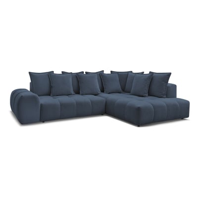 Canapé d'angle convertible 3 places en tissu chiné, EVEREST BOBOCHIC