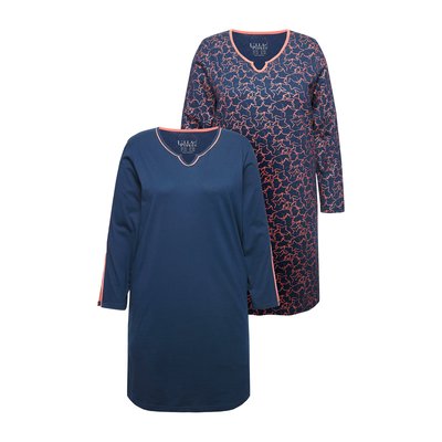 Lot de 2 T-shirts de nuit, étoiles ULLA POPKEN