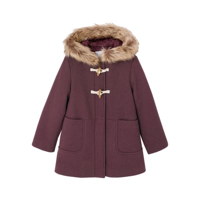 Duffle-coat à capuche drap de laine VERTBAUDET