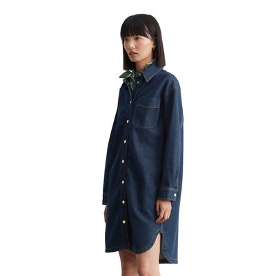 Robe en jean oversize en denim rigide bleu foncé MARC O’POLO DENIM