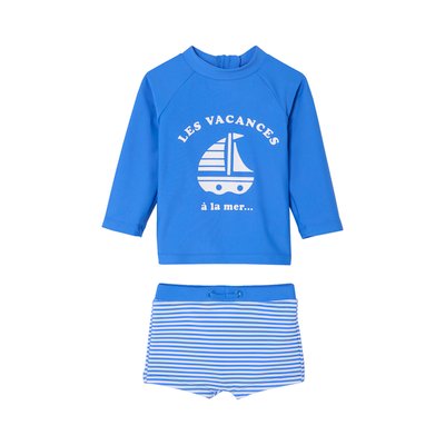 Ensemble de bain T-shirt anti-UV + shorty VERTBAUDET