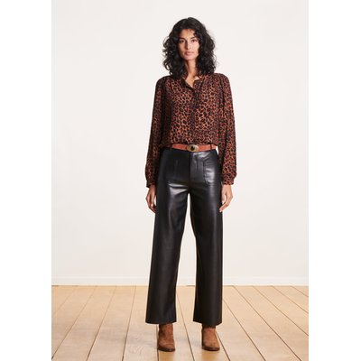 Pantalon large similicuir LA FEE MARABOUTEE