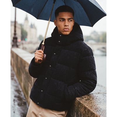 Doudoune à capuche, en velours côtelé SUPERDRY