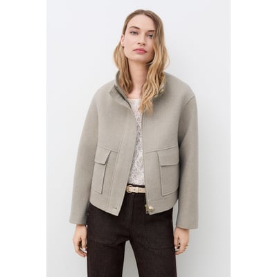 Manteau court droit col montant GMADDIE CAROLL