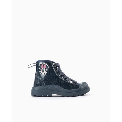 Bottines en cuir verni, avec fermeture à glissière MINNIE ZIPPY