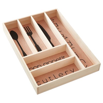 Wooden Cutlery Tray SO'HOME