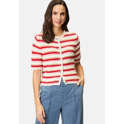 Cardigan à rayures avec patte de boutonnage ZERO