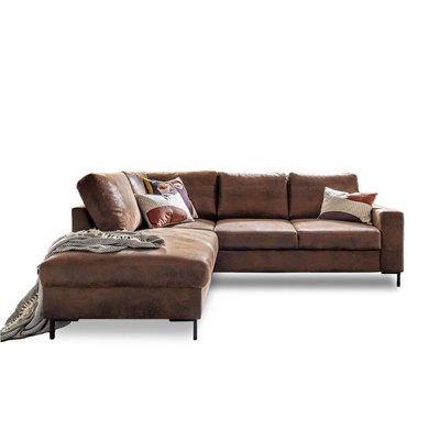 Canapé d'Angle Convertible en Microfibre 5 places - LILLY LISA DESIGN