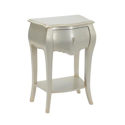 Chevet 1 tiroir silver  -MURANO AMADEUS