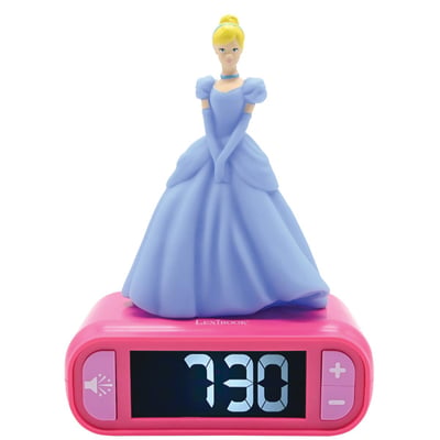 Réveil avec veilleuse Disney Princesses Cendrillon 3D LEXIBOOK