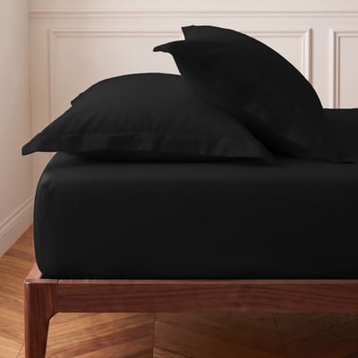 Drap housse en percale de coton bonnet 30 cm SOFT PERCALE SENSEI MAISON