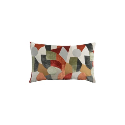 Coussin effet collage en velours coupé NEXT