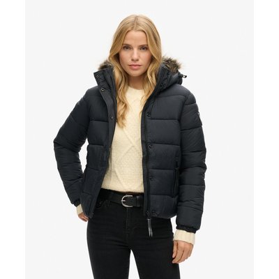 Doudoune noir femme fourrure 2025