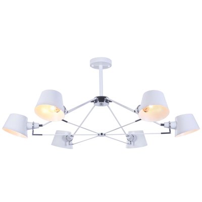 Suspension luminaire design en métal blanc MODENE PIER IMPORT