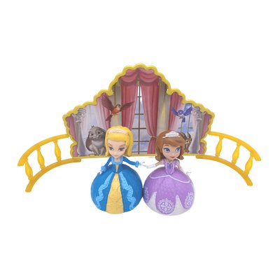 Figurine princesse Sofia, cousine et décor - Bon état DISNEY