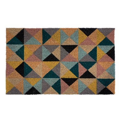Geometric Print Coir Doormat MY MAT COIR