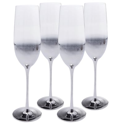 Lot de 4 flûtes à champagne, NIGHT SKY KARE DESIGN
