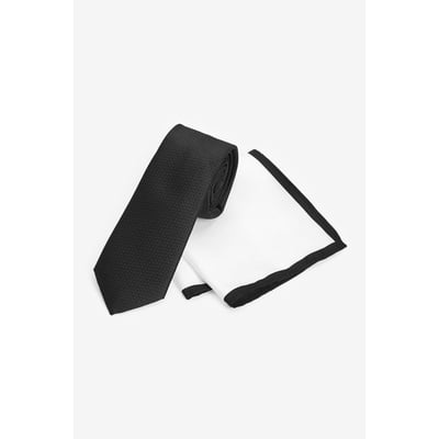 Ensemble Cravate En Soie Et Pochette NEXT - Accessoire Élégant Pour Homme
