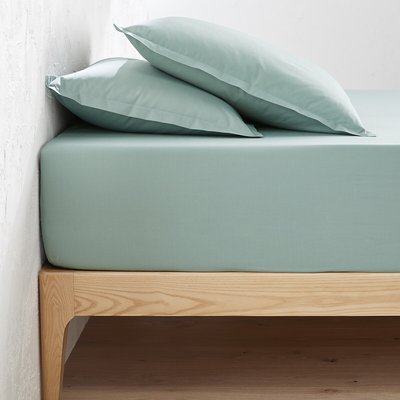Drap-housse percale coton, bonnet 40 cm, Scenario LA REDOUTE INTERIEURS