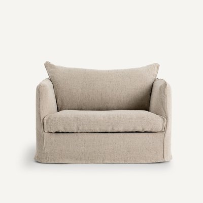 Sillón XL de lino moteado Neo Chiquito AM.PM
