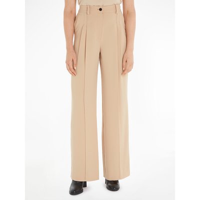 Wide Leg Trousers with High Waist CALVIN KLEIN