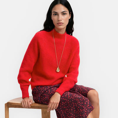 Signature Stehkragenpullover ARISTIDE, Alpaka-Mix LA REDOUTE COLLECTIONS