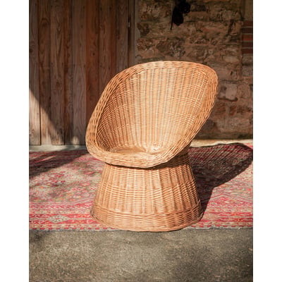 Fauteuil en osier Emmanuel N°34 - Bon état DEBONGOUT