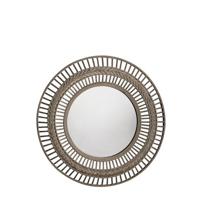 90cm Grey Bamboo Mirror ÉDITÉ