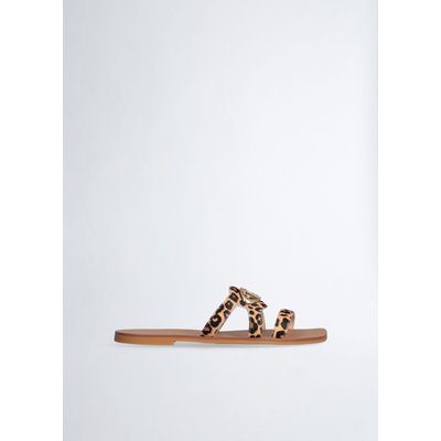 Chaussons plats en cuir cavallino LIU JO