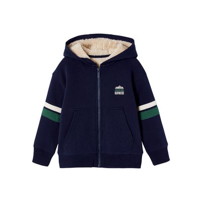 Sweat à capuche zippé doublé sherpa VERTBAUDET