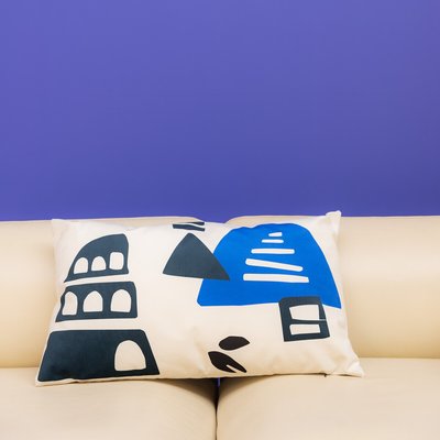 Kissen Babylone Blue L BABEL BRUNE 